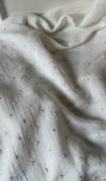 Load image into Gallery viewer, Junoon Women's Lakhnavi Handcrafted Mul Chanderi Unstitched Kurta And Dupatta Set - HONC0279812