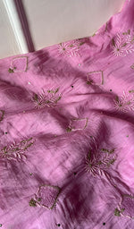Load image into Gallery viewer, Women's Lakhnavi Handcrafted Mul Chanderi Unstitched Kurta And Dupatta Set - HONC0254132
