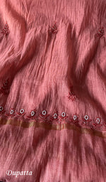 将图像加载到图库查看器中, Women's Lucknowi Handcrafted Chanderi Silk Chikankari Full Suit Material - HONC0260961