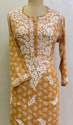 Load image into Gallery viewer, Women's Lakhnavi Handcrafted Modal Cotton Chikankari Kurta And Palazzo Set - HONC0153863