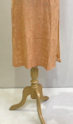 将图像加载到图库查看器中, Women's Lakhnavi Handcrafted Viscose Georgette Chikankari Kurti - HONC0204832