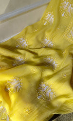 将图像加载到图库查看器中, Women's Lakhnavi Handcrafted Mul Chanderi UnStitched Kurta And Dupatta Set - HONC0295611