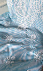 Load image into Gallery viewer, Women's Lakhnavi Handcrafted Cotton Chikankari Unstitched Kurti Fabric - HONC0326388