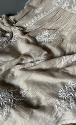 Load image into Gallery viewer, Women's Lakhnavi Handcrafted Kota Cotton Semi -Stitched Kurta And Dupatta Set- HONC0304839