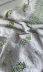 将图像加载到图库查看器中, Women's Lakhnavi Handcrafted Mul Chanderi Unstitched Kurta And Dupatta Set - HONC0311228