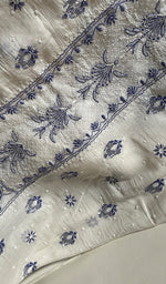 将图像加载到图库查看器中, Tasbiya Women's Lakhnavi Handcrafted Mul Chanderi Unstitched Kurta And Dupatta Set - HONC0282546