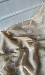 Load image into Gallery viewer, Women's Lakhnavi Handcrafted Unstitched Mul Chanderi Kurta And Dupatta Set - HONC0299222