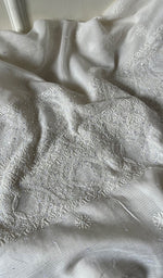 Load image into Gallery viewer, Women's Lakhnavi Handcrafted Maheshwari Mul Chanderi Unstitched Kurta And Dupatta Set - HONC0282231