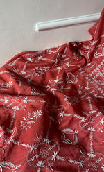 Load image into Gallery viewer, Women's Lakhnavi Handcrafted Maheshwari Mul Chanderi Kurta And Dupatta Set - HONC0275134