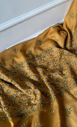 Load image into Gallery viewer, Women's Lakhnavi Handcrafted Mul Chanderi Chikankari Full Suit Material - HONC0307414