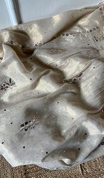 将图像加载到图库查看器中, Women's Lucknowi Handcrafted Tissue Chanderi Chikankari Semi - Stitched Kurta Dupatta Set- HONC0241692