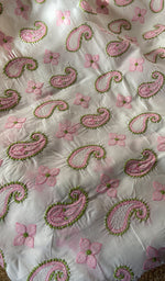 Load image into Gallery viewer, Rumaiza Women's Lakhnavi Handcrafted Unstitched Cotton Chikankari Suit Material - HONC0291819