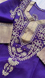 将图像加载到图库查看器中, Women's Lakhnavi Handcrafted Cotton Chikankari Kurti - NC4229