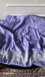 将图像加载到图库查看器中, Women's Lucknowi Handcrafted Kota Cotton Chikankari Unstitched Kurta And Dupatta Set - HONC0340079