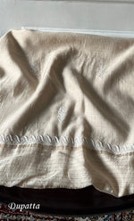 将图像加载到图库查看器中, Women's Lakhnavi Handcrafted Unstitched Munga Silk Chikankari Kurta And Dupatta Set- HONC0337754