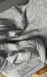 Load image into Gallery viewer, Women's Lakhnavi Handcrafted Chanderi Silk Semi - Stitched Anarkali And Dupatta Set - HONC0273150