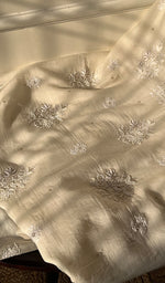 Load image into Gallery viewer, Irum Women's Lakhnavi Handcrafted Mul Chanderi Unstitched Kurta And Dupatta Set - HONC0297199