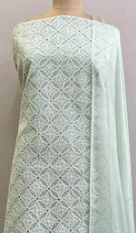 Load image into Gallery viewer, Women's Lakhnavi Handcrafted Cotton Chikankari Suit Material-HONC0197789
