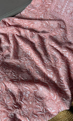 Load image into Gallery viewer, Women's Lakhnavi Handcrafted Pure Silk Georgette Chikankari Kurta And Dupatta Set - HONC0295346