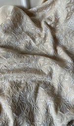 Load image into Gallery viewer, Women's Lakhnavi Handcrafted Munga Silk Chikankari Kurta And Dupatta Set- HONC0256126