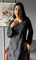 将图像加载到图库查看器中, Inaya Women's Lucknowi Handcrafted Muslin Chikankari Kurti - HONC0202210