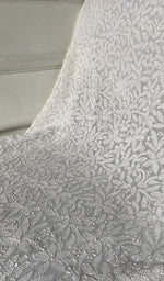 将图像加载到图库查看器中, Women's Lakhnavi Handcrafted Viscose Georgette Chikankari Kurti Fabric - HONC0343102