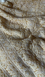 将图像加载到图库查看器中, Yumna Women's Lucknowi Handcrafted Faux-Georgette Chikankari Suit Material - HONC0263426