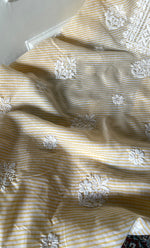 Load image into Gallery viewer, Shumaira Women's Lakhnavi Handcrafted Cotton Chikankari Unstitched Kurti Fabric - HONC0326379