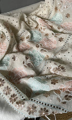 将图像加载到图库查看器中, Women's Lakhnavi Handcrafted Mul Chanderi Unstitched Kurta And Dupatta Set- HONC0311968