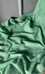 Load image into Gallery viewer, Women's Lakhnavi Handcrafted Mul Chanderi Unstitched Kurta And Dupatta Set- HONC0307448