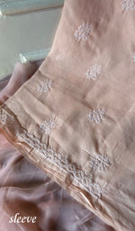 Load image into Gallery viewer, Women's Lakhnavi Handcrafted Cotton Unstitched Chikankari Suit Material - HONC0374500
