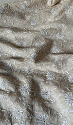 将图像加载到图库查看器中, Women's Lakhnavi Handcrafted Munga Silk Chikankari Kurta And Dupatta Set- HONC0255387