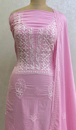 将图像加载到图库查看器中, Women's Lakhnavi Handcrafted Modal Cotton Chikankari Kurta Dupatta- HONC0159569