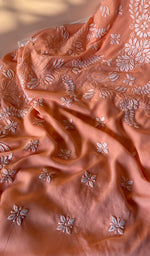 将图像加载到图库查看器中, Women's Lakhnavi Handcrafted Modal Cotton Chikankari Suit Material - HONC0275955
