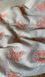 Load image into Gallery viewer, Titlee Women's Lakhnavi Handcrafted Mul Chanderi Unstitched Kurta And Dupatta Set - HONC0300382