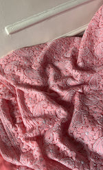 将图像加载到图库查看器中, Vamika Women's Lucknowi Handcrafted Faux-Georgette Unstitched Chikankari Suit Material - HONC0330342
