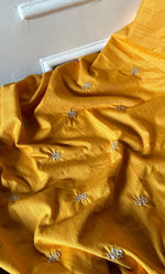 将图像加载到图库查看器中, Lucknowi Handcrafted Cotton Chikankari Unstitched Men's Kurta Fabric - HONC0297366