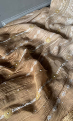 Load image into Gallery viewer, Izna Women's Lakhnavi Handcrafted Mul Chanderi Semi - Stitched Anarkali And Dupatta Set - HONC0302872