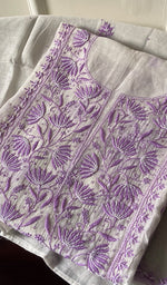 Load image into Gallery viewer, Gulpari Women's Lakhnavi Handcrafted Mul Chanderi Semi - Stitched Kurta And Dupatta Set - HONC0243892