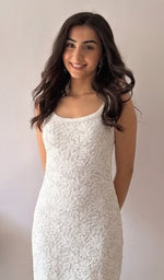 Load image into Gallery viewer, Women's Lakhnavi Handcrafted Viscose Georgette Chikankari Kurti with Slip.- HONC0421570