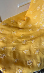 Load image into Gallery viewer, Women's Lakhnavi Handcrafted Unstitched Cotton Chikankari Suit Material - HONC0316591