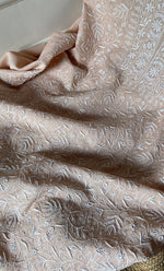 Load image into Gallery viewer, Women's Lakhnavi Handcrafted Maheshwari Mul Chanderi Kurta And Dupatta Set- HONC0296170