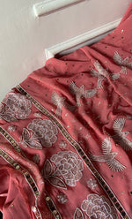 将图像加载到图库查看器中, Chidiya Women's Lucknowi Handcrafted Viscose Georgette Unstitched Chikankari Suit Material - HONC0334990