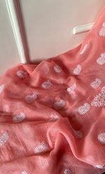 Load image into Gallery viewer, Women's Lucknowi Handcrafted Kota Cotton Chikankari Unstitched Kurta And Dupatta Set - HONC0303992