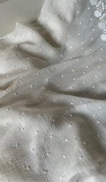 将图像加载到图库查看器中, Jazba Women's Lakhnavi Handcrafted Mul Chanderi Unstitched Kurta And Dupatta Set - HONC0298599