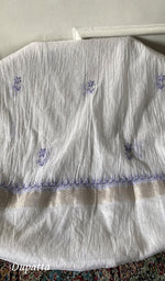 将图像加载到图库查看器中, Women's Lakhnavi Handcrafted Mul Chanderi Unstitched Kurta And Dupatta Set - HONC0314668