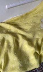 Load image into Gallery viewer, Mor Women's Lakhnavi Handcrafted Mul Chanderi Unstitched Chikankari Full Suit Material - HONC0330320