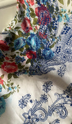 将图像加载到图库查看器中, Women's Lakhnavi Handcrafted Cotton Chikankari Unstitched Kurti Fabric - HONC0284307