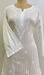 Load image into Gallery viewer, Mehreen Women's Lucknowi Handcrafted Cotton Chikankari Kurti - HONC0163024