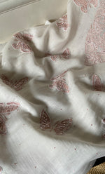 Load image into Gallery viewer, Women's Lakhnavi Handcrafted Mul Chanderi Unstitched Kurta And Dupatta Set - HONC0302247